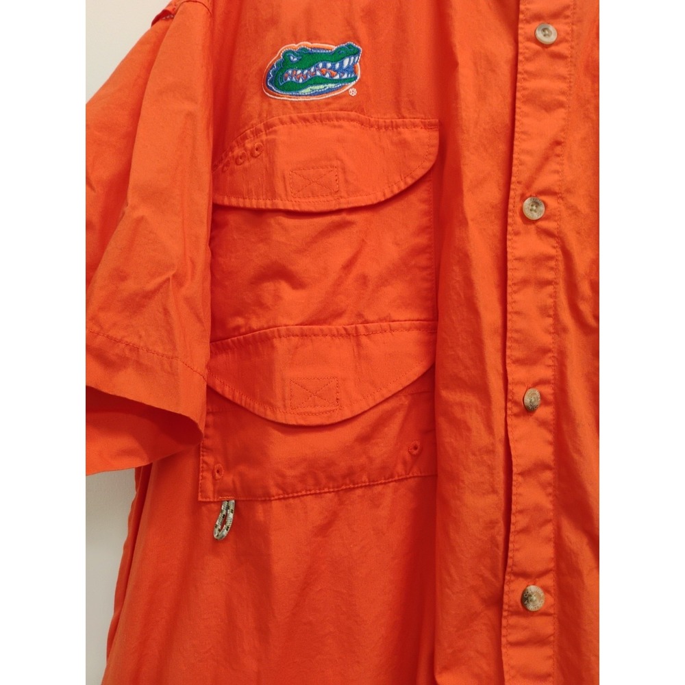 Columbia Florida Gators Orange Fishing Vented Button Up Shirt Men's XXL - Picture 6 of 16